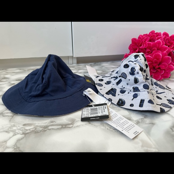 BRAND NEW! Lot of two (2) adidas Reversible Toddler Bucket Hats - Picture 2 of 10